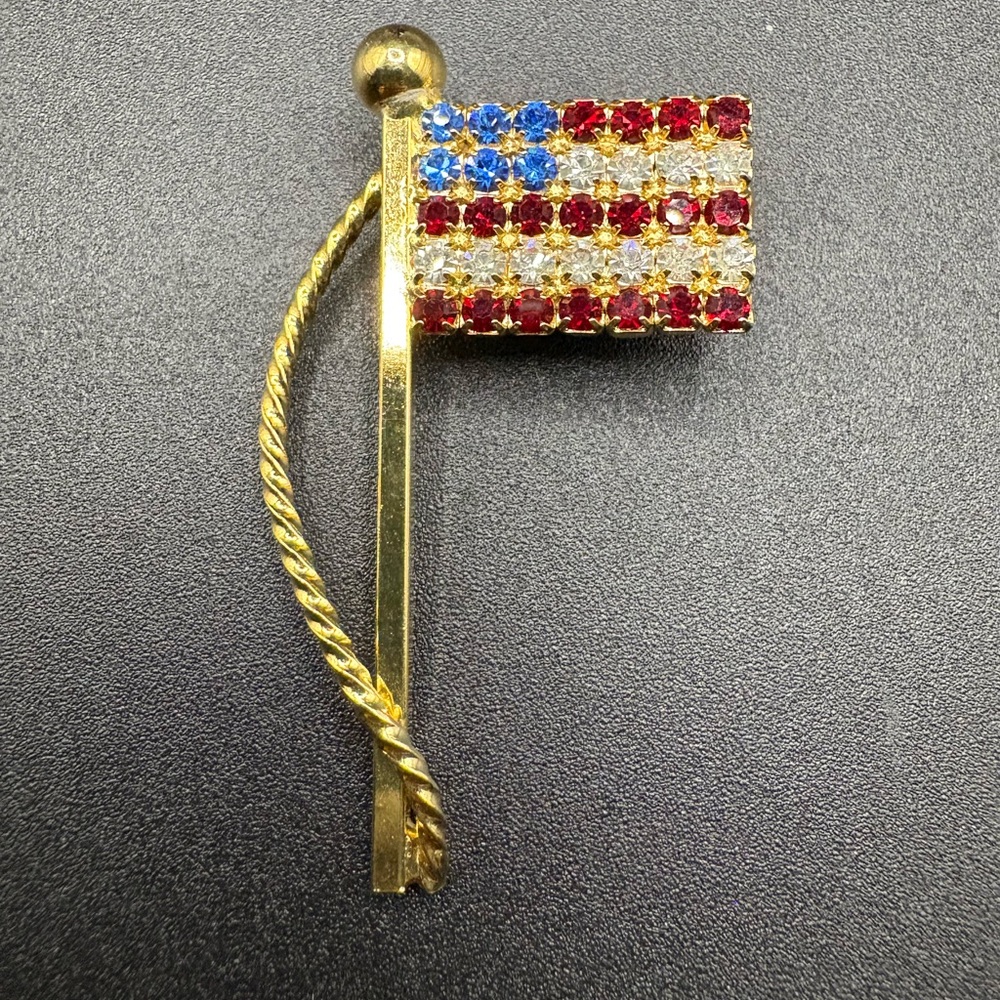 American Flag Brooch